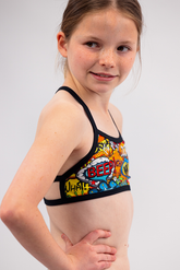 Girls Two Piece Top- Wham Baam Sam - Chlorine Resistant